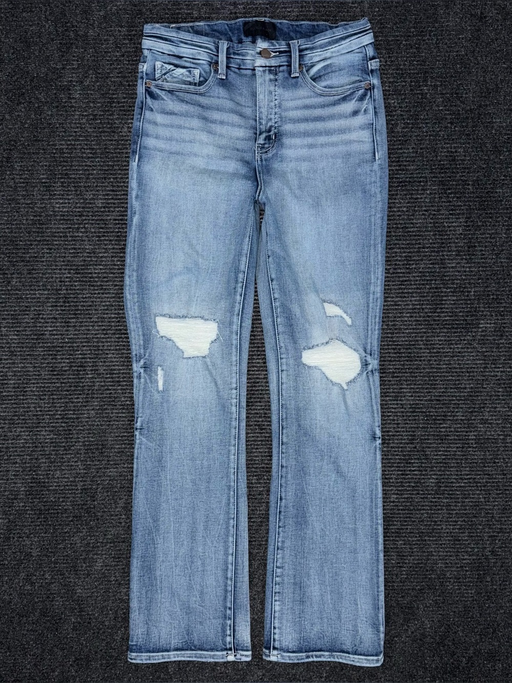 Buckle Black Fit No 75 Tailored Bootcut Stretch Jean 27x31.5 Distressed BBW1461R